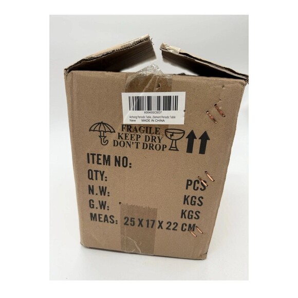 AICHONG Periodic Table LED Desk Lamp w 83 Real Elements in Acrylic Display Black - Picture 7 of 10